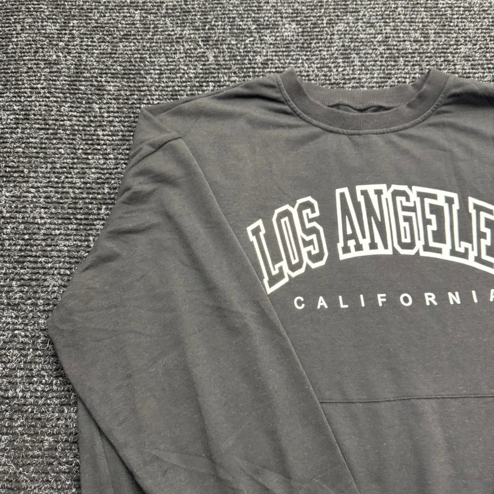 Los Angeles California Graphic Sweatshirt‎ Charcoal Gray Crewneck Pullover XL